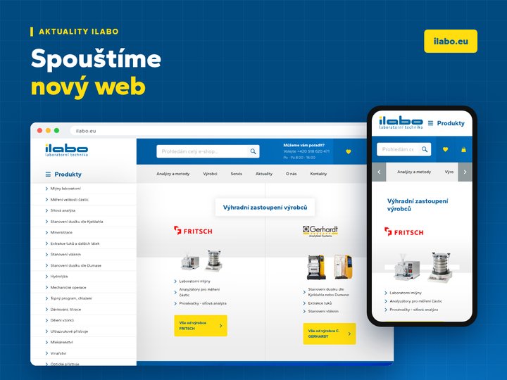 Nový web ILABO na počítači a v mobilu